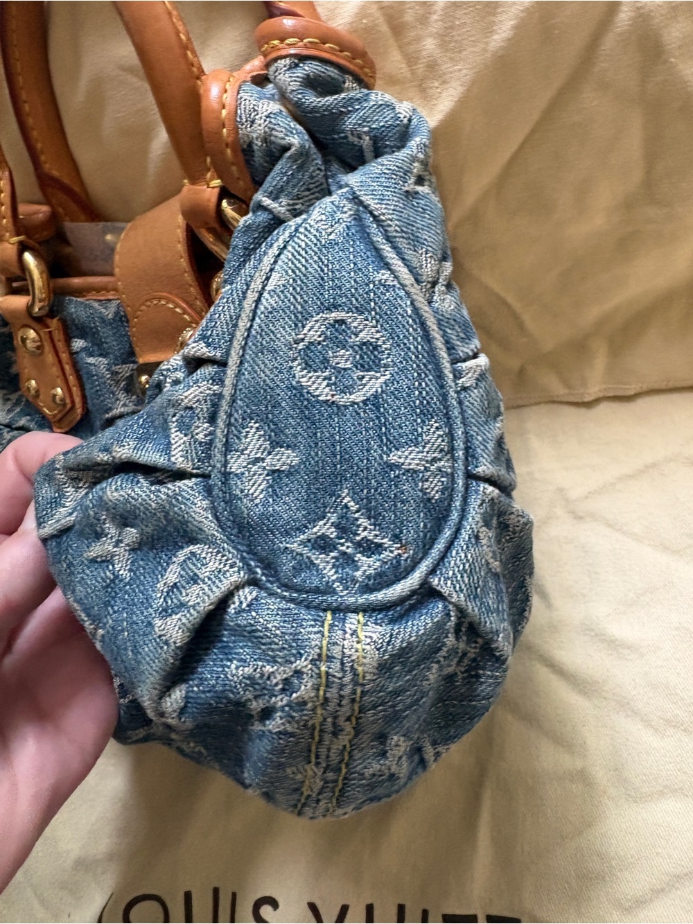 vintage Louis Vuitton Monogram Denim Pleaty bag - Picture 6 of 13